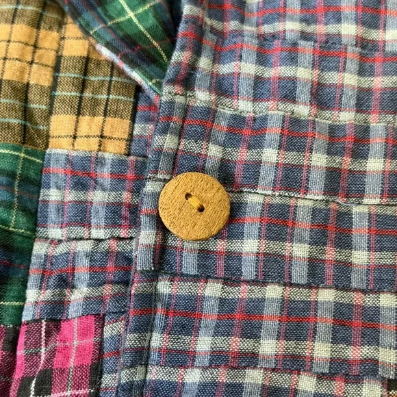 Patch Magic Quilted Plaid Insulated Reversible Button Up Jacket Women's MED - Picture 12 of 14